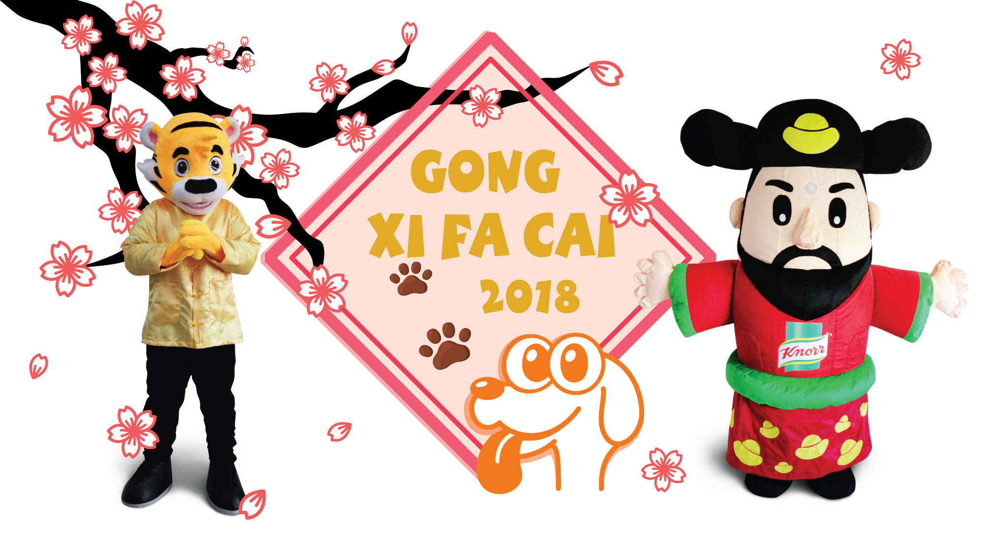 Hola Mascot Custom Made Chinese New Year Banner 1